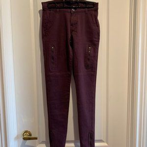 Burgundy Cargo Pants Banana Republic NWT